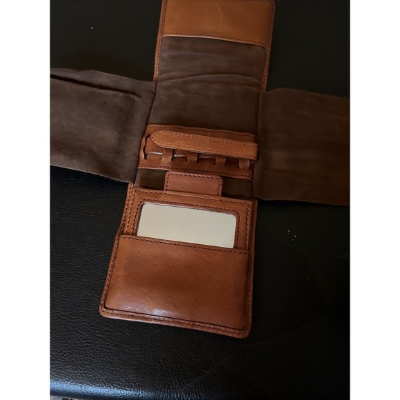 Tommy Bahama Wallet Mens Leather Tri Fold Key Strap Holder and Mirror - Unique - Picture 5 of 7